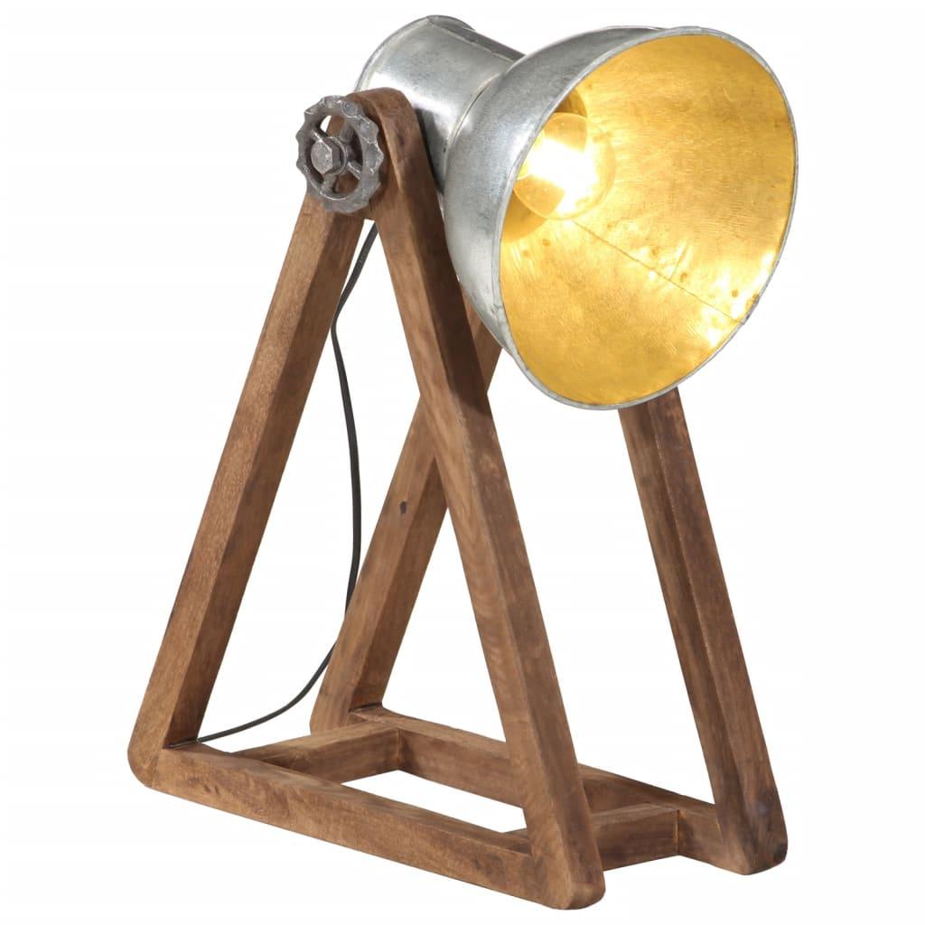 Skrivebordslampe 30x17x40 cm 25 W E27 vintagesølv billede