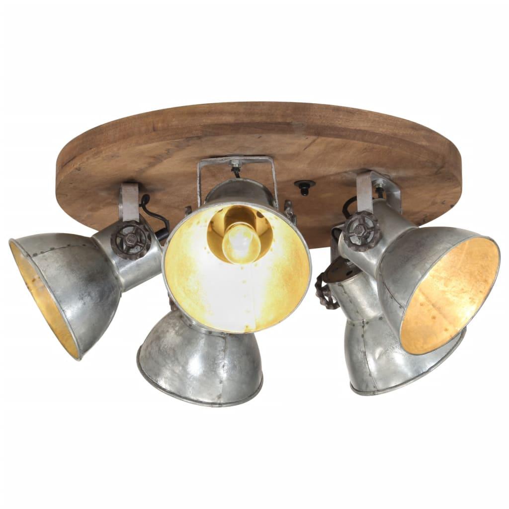 Loftlampe 50x50x25 cm 25 W E27 vintagesølv billede