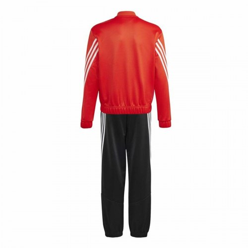Adidas 3-Stripes træningssæt til børn - rød/sort, 9-10 år