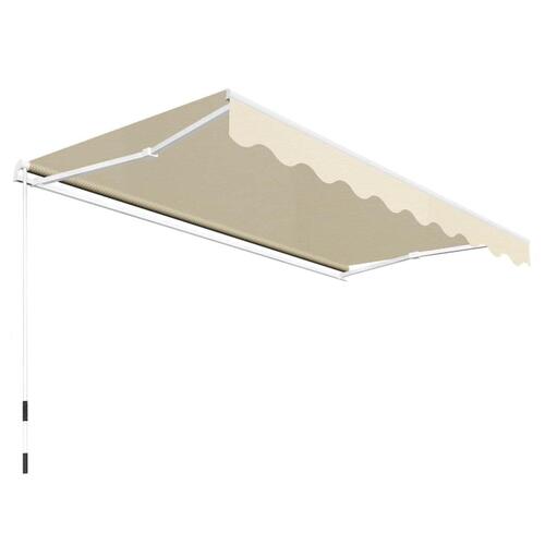 Foldemarkise manuel betjening 300 cm cremefarvet