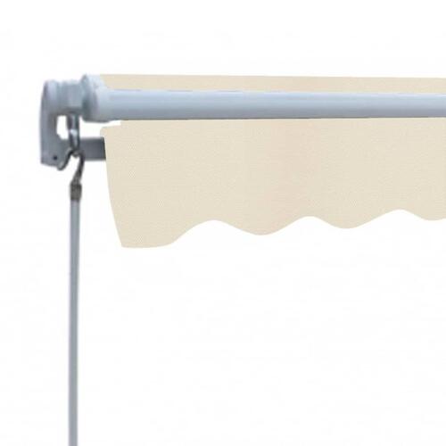 Foldemarkise manuel betjening 300 cm cremefarvet