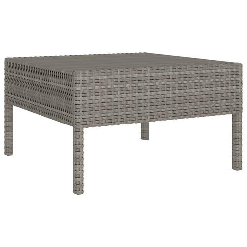 Loungesæt til haven 2 dele med hynder polyrattan grå