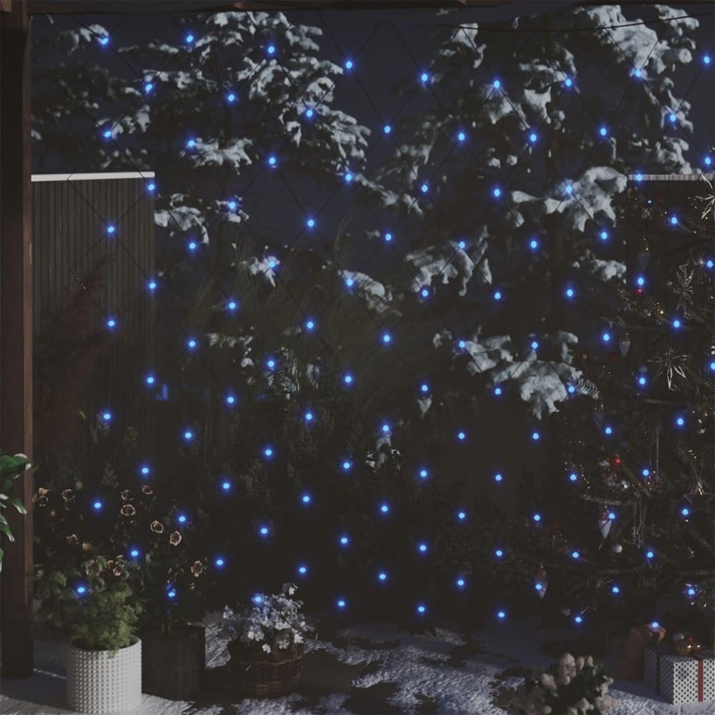 Lysnet 4x4 m 544 LED'er inde/ude blåt lys