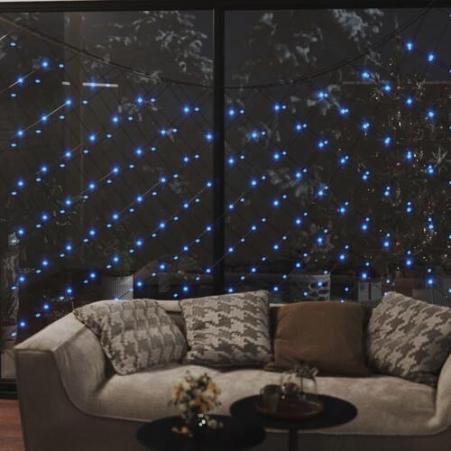 Lysnet 4x4 m 544 LED'er inde/ude blåt lys