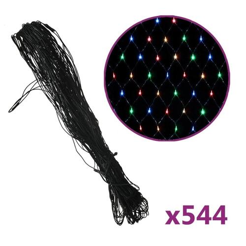 Lysnet 4x4 m 544 LED'er inde/ude flerfarvet lys