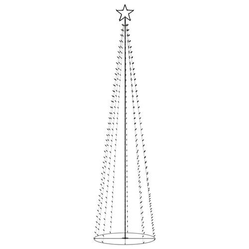 Lysende juletræ 100x360 cm 400 LED'er farverigt lys