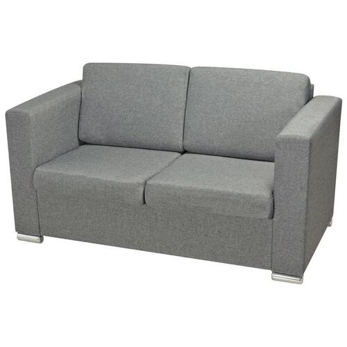 Sofasæt i tre dele stof lysegrå