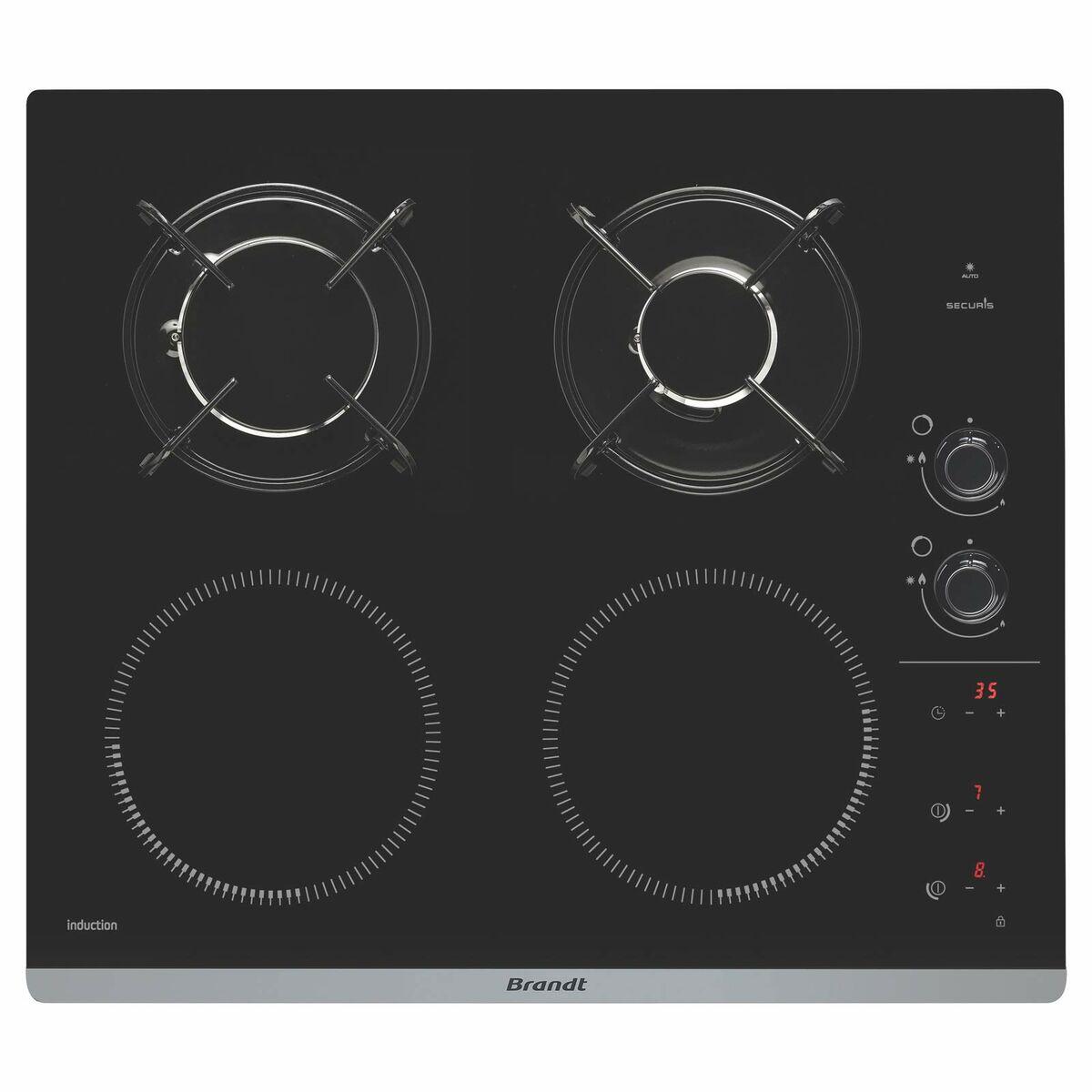 Kogeplade med induktion Brandt BPI6413BM, 58 cm billede