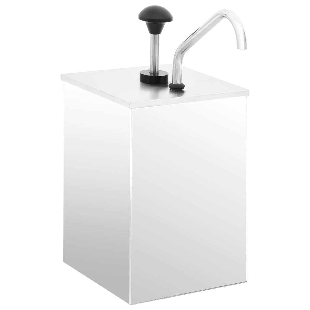 Saucedispenser 3,5 l rustfrit stål