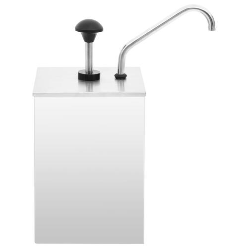 Saucedispenser 3,5 l rustfrit stål