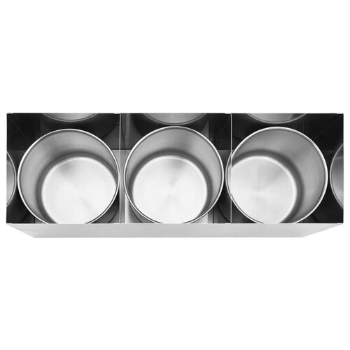 Saucedispenser 3 x 3,5 l rustfrit stål