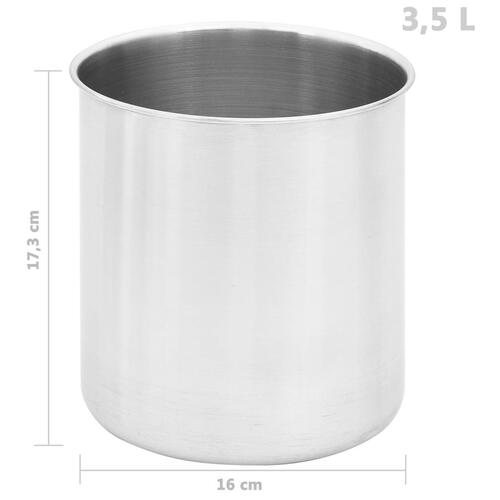 Saucedispenser 3 x 3,5 l rustfrit stål
