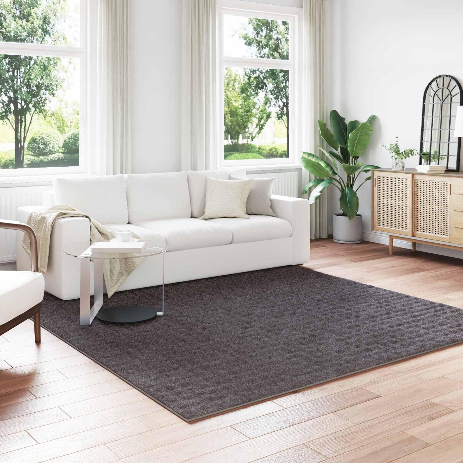 Områdetæpper Firkantet Antracit 240 x 240 cm billede
