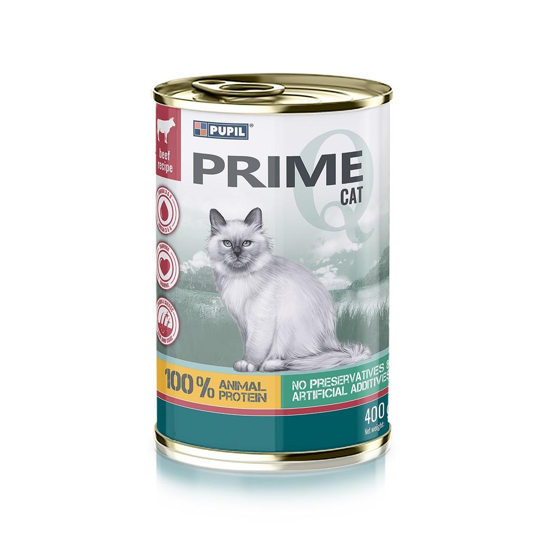 PUPIL Prime – vådfoder til kat med okse og lever, 400 g billede