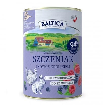 BALTICA Smage af regioner – Hvalp vådfoder med kalkun og kanin 400 g billede