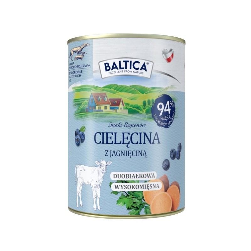 BALTICA Smaki Regionów vådfoder til hund – kalv med lam, 400 g billede