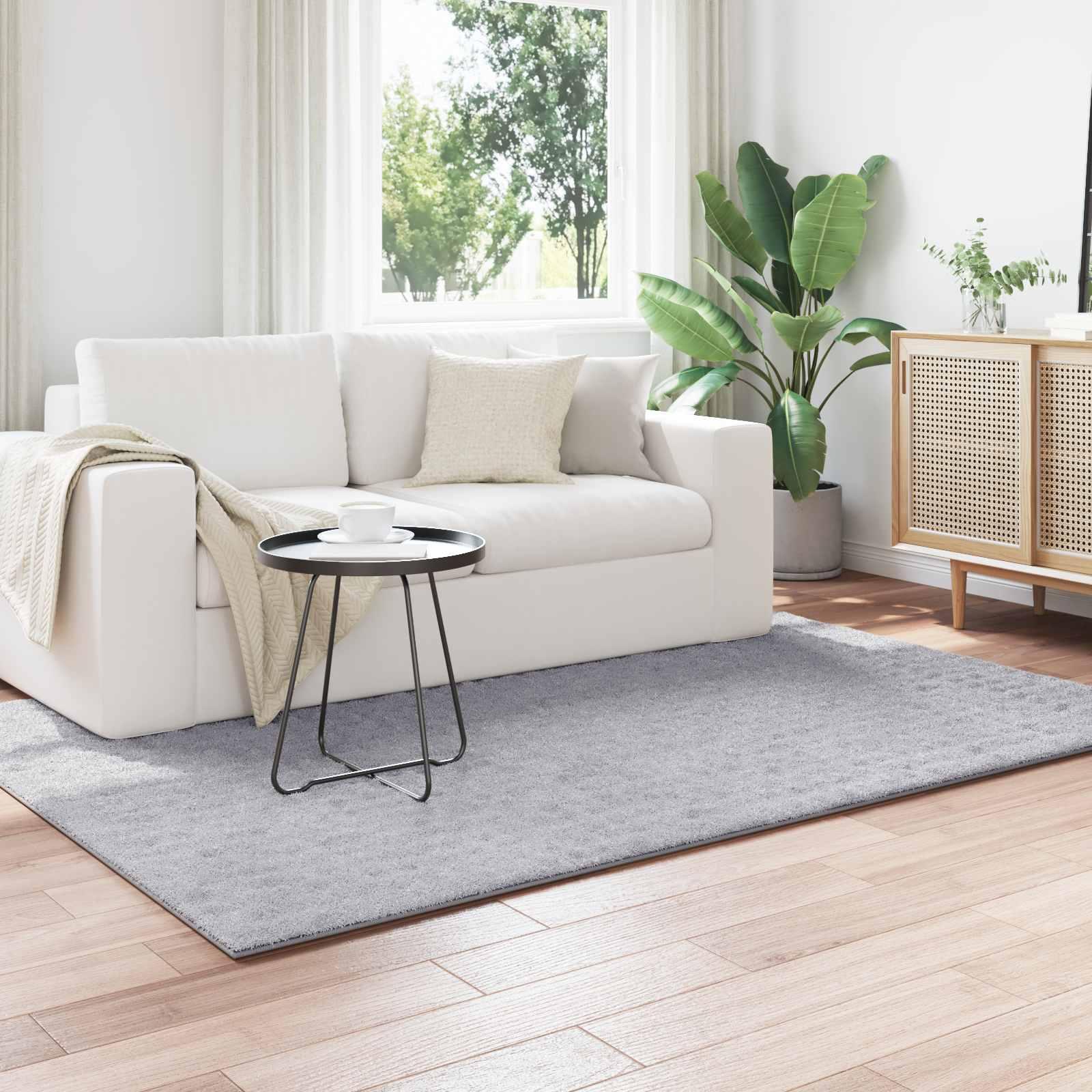 Områdetæppe rektangulært - grå 200 × 140 cm i polyester, Sirolo billede