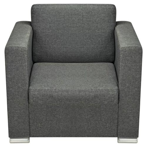 Sofasæt i tre dele stof mørkegrå