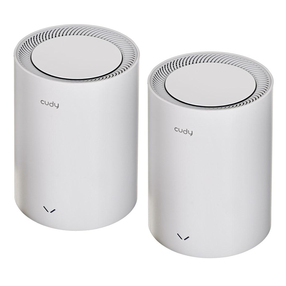 Cudy M3600 mesh Wi‑Fi 7 router - dual‑band 2‑pak, hvid billede