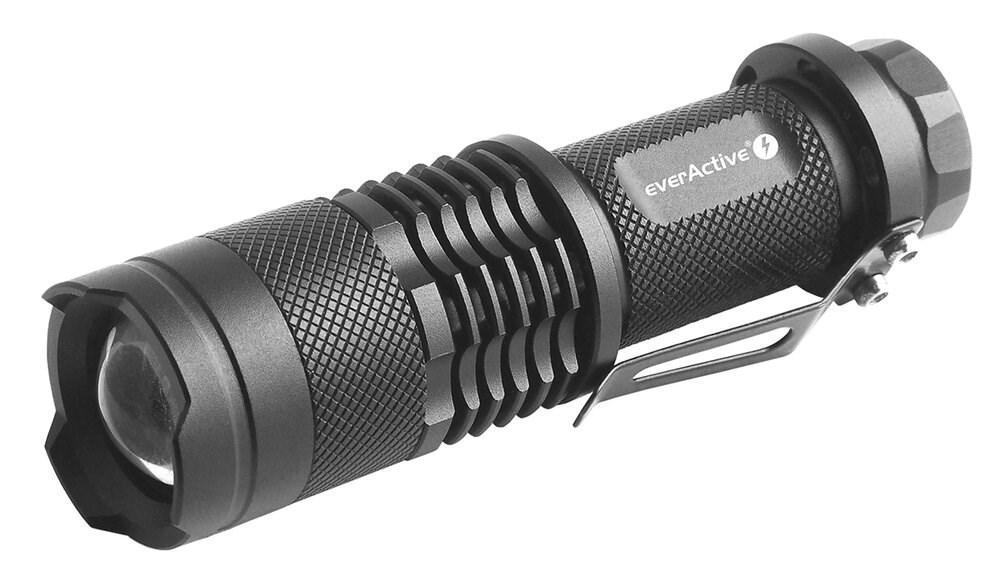 everActive FL-180 Bullet LED lommelygte – 200 lm, IPX4, aluminium billede
