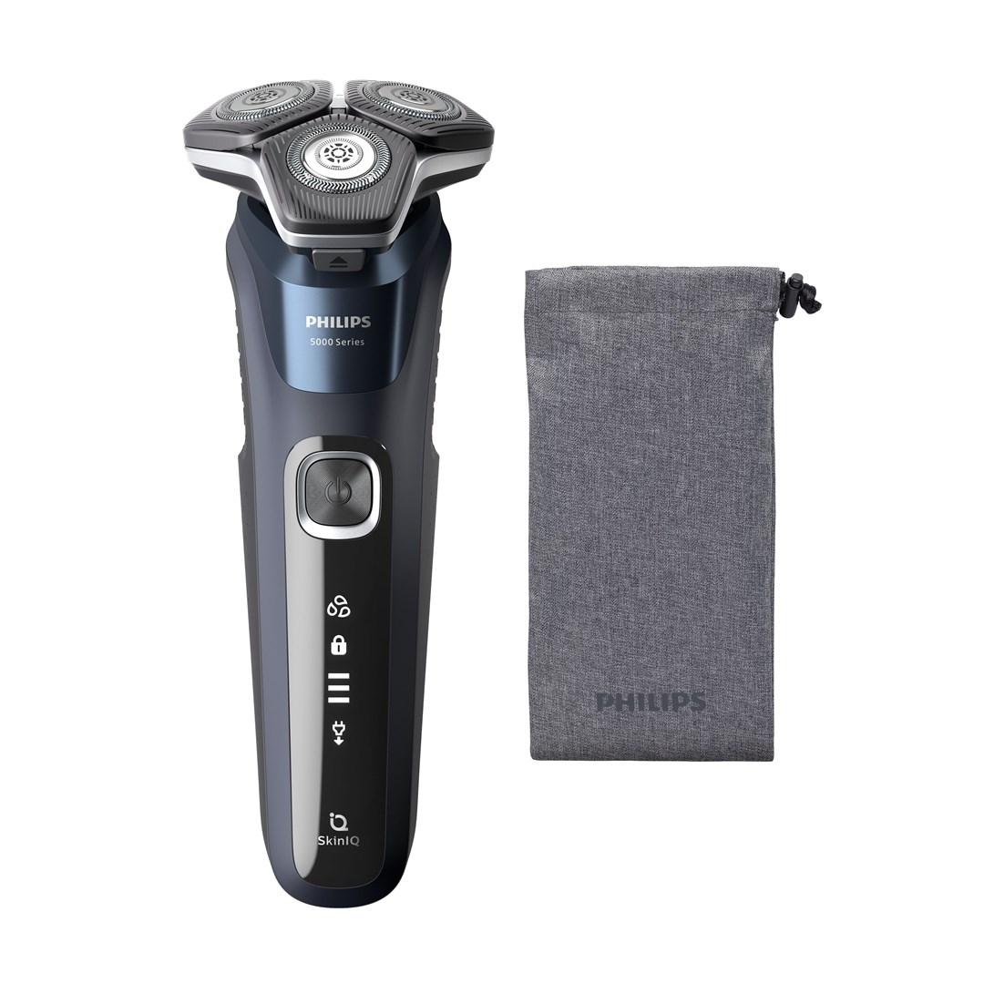 Philips Shaver Series 5000 S5885/10 - roterende barbermaskine med trimmer, sort/blå