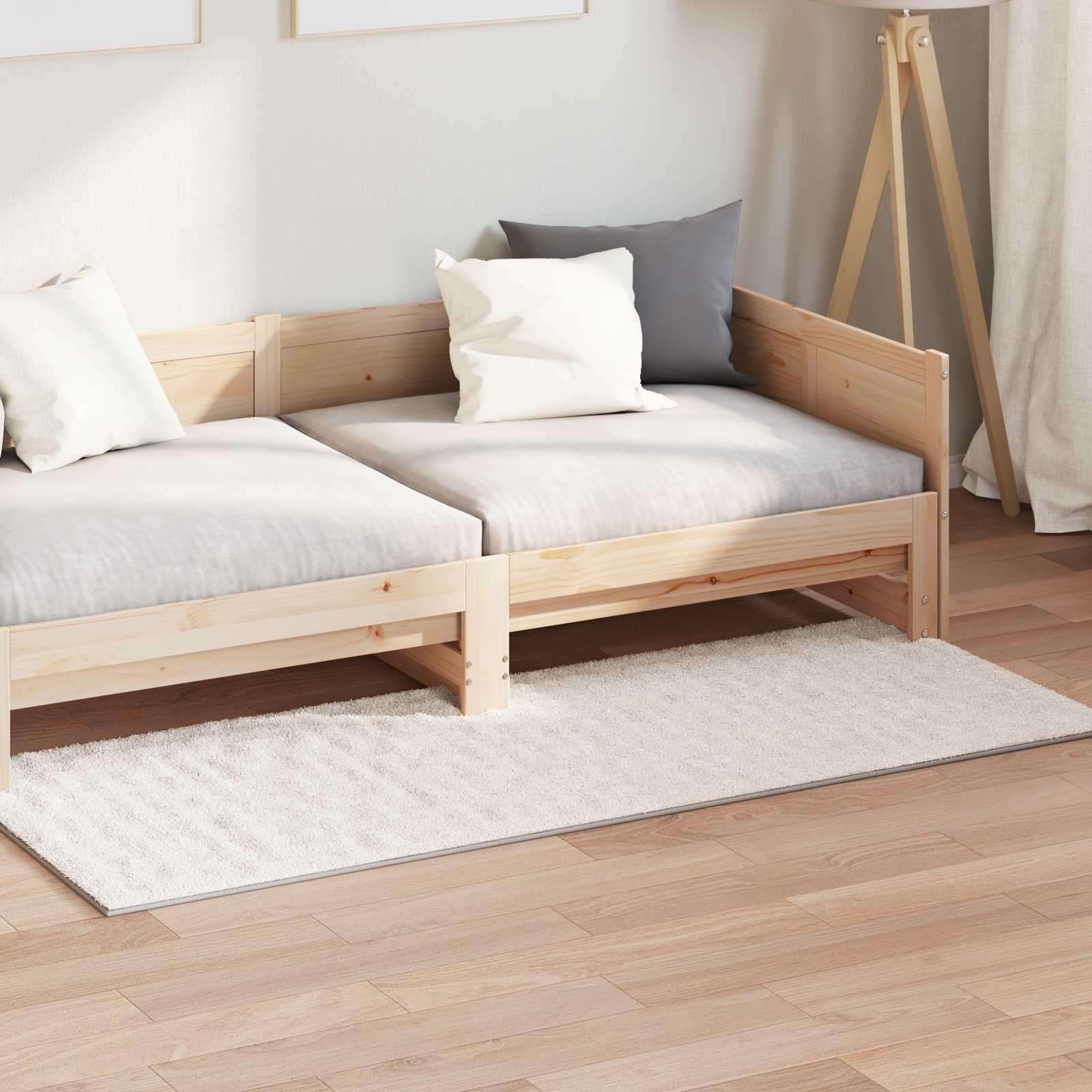Områdetæppe Sirolo - rektangulært tæppe 200 × 80 cm, beige polyester med skridsikker bagside billede