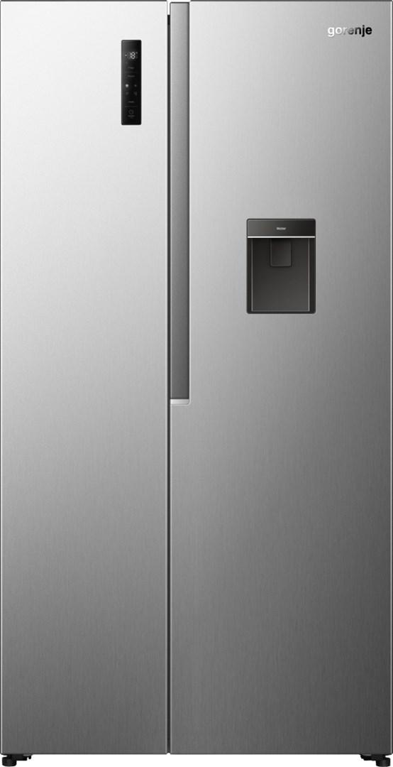 Gorenje NRS917E41XWD side-by-side kølefryseskab - 541 l, E, rustfrit stål billede