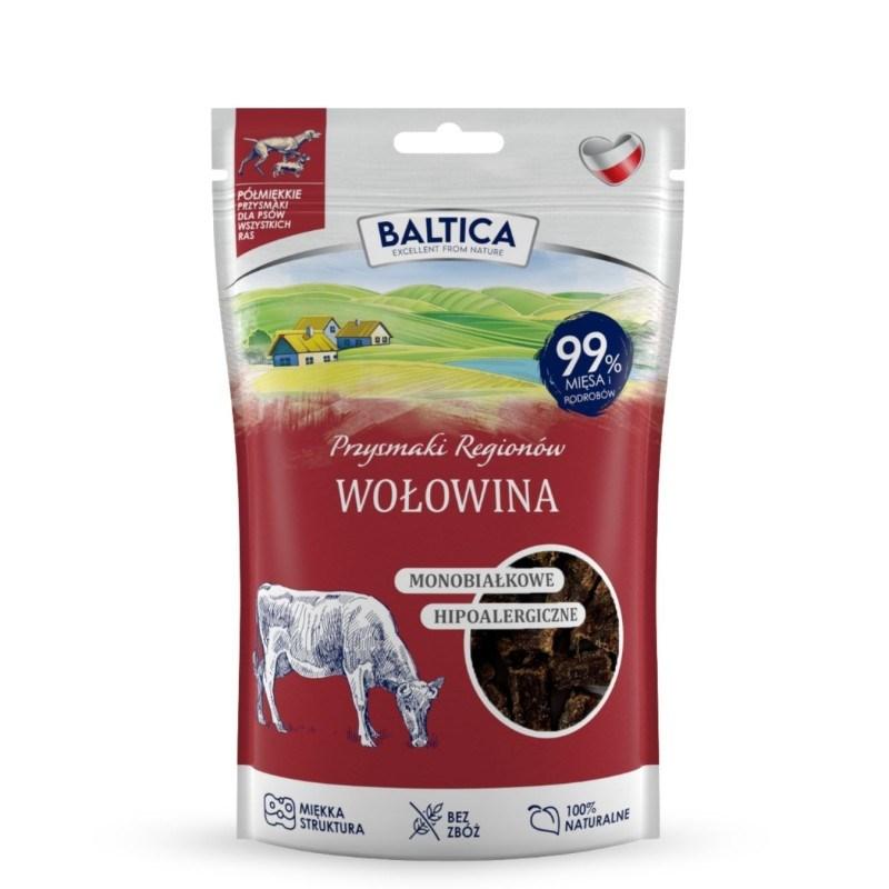 BALTICA Przysmaki Regionów Monoprotein Okse – hundegodbid, 80 g billede