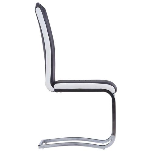 Spisebordsstole med cantilever 4 stk. kunstlæder sort