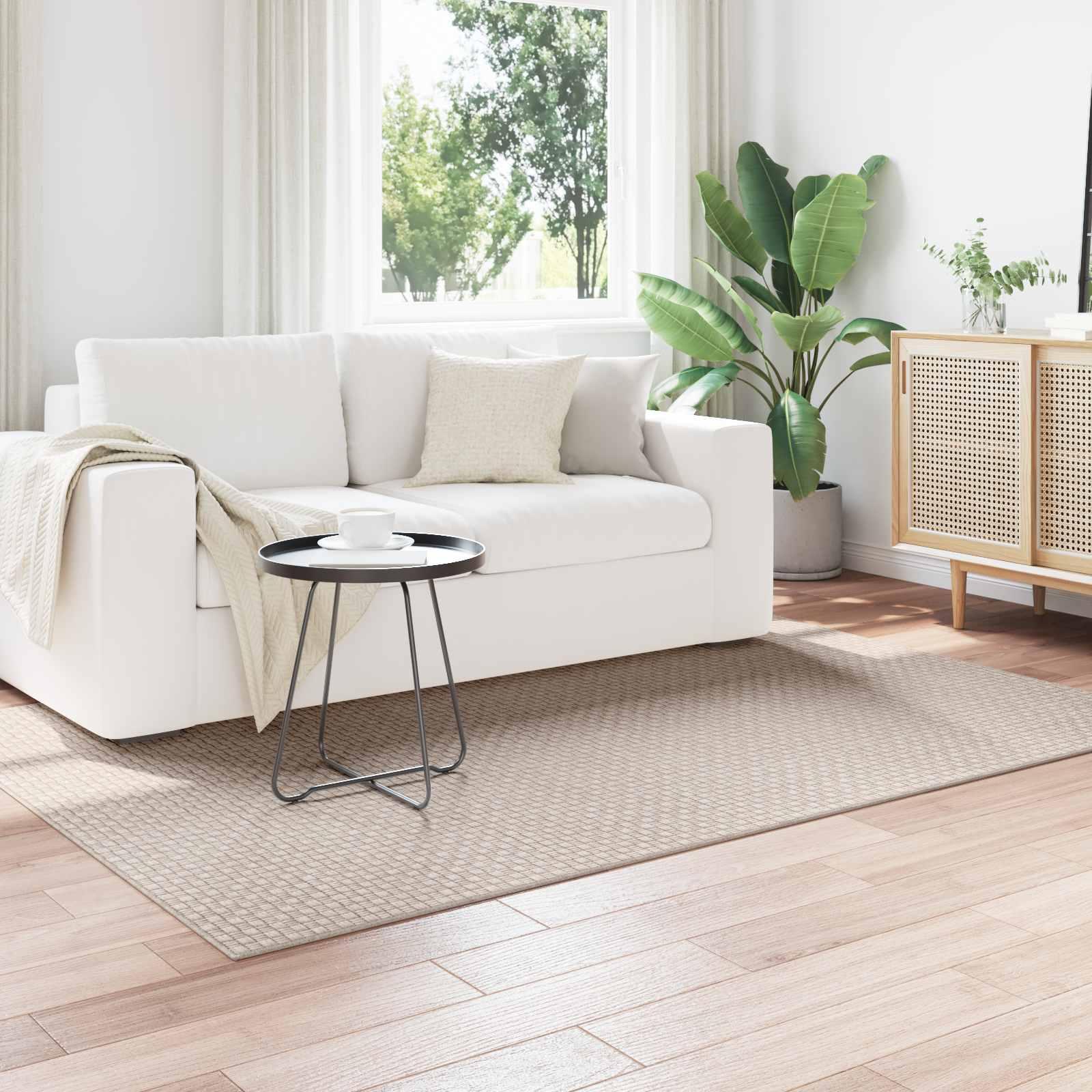 Områdetæppe FARO - creme 200 × 140 cm, polyester billede