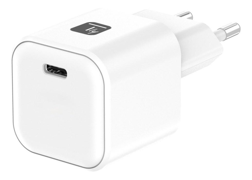TECHly IPW-USB-G65C USB-C vægoplader 65 W GaN – hvid billede