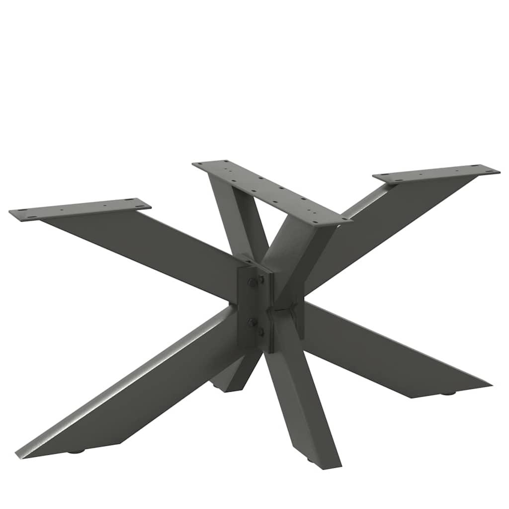 Sofabordben edderkopformet antracit 98x58x(42-43) cm stål billede