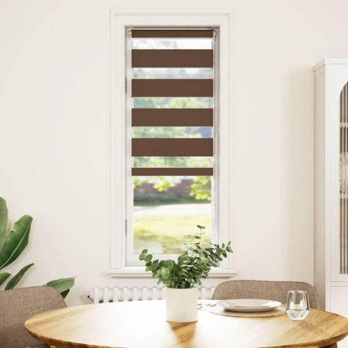 Zebragardin brun 45 x 100 cm - stofbredde 40,9 cm