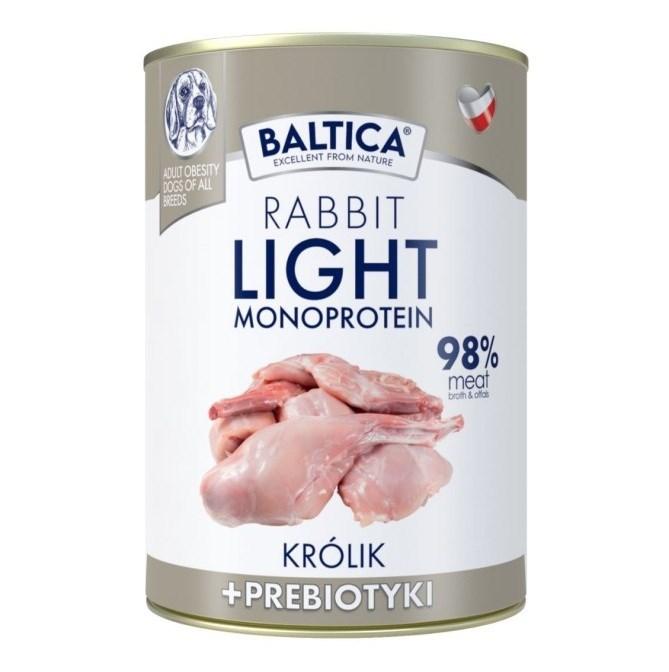 BALTICA Monoprotein Light kanin vådfoder til hund – med præbiotika, 400 g billede