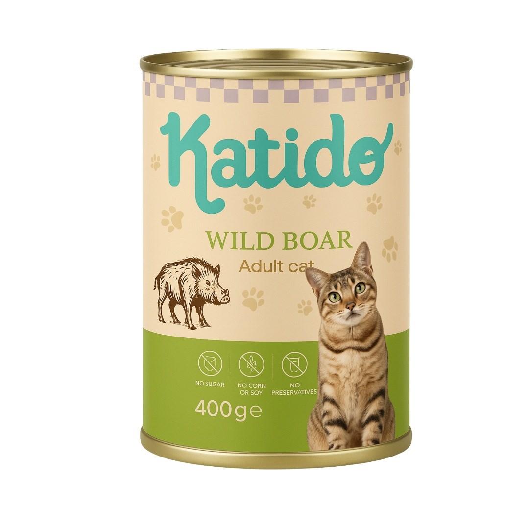 Katido vådfoder til kat – vildsvin 400 g billede