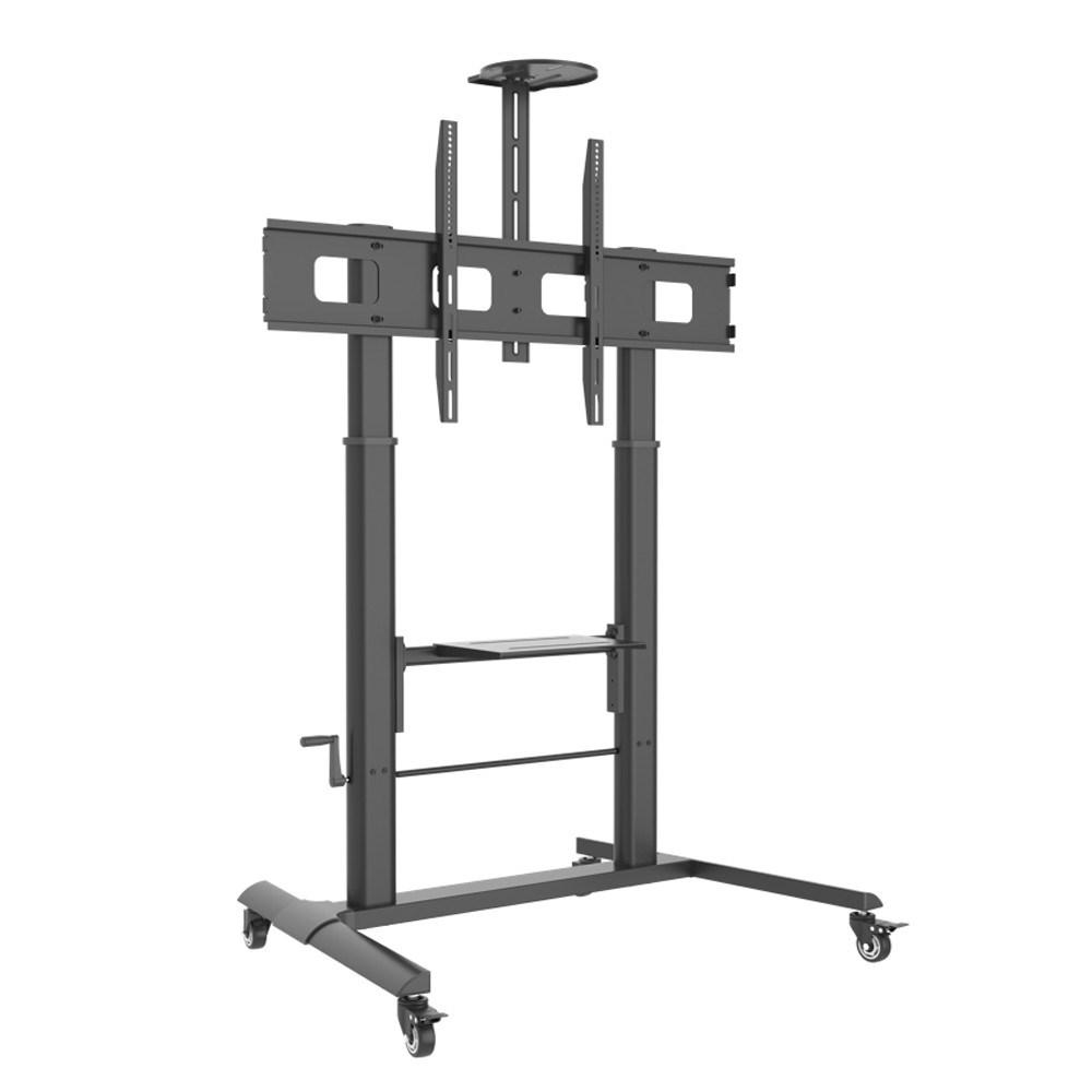 TECHly ICA-TR230 gulvstativ til TV - sort, højdejusterbart, 52-110" billede