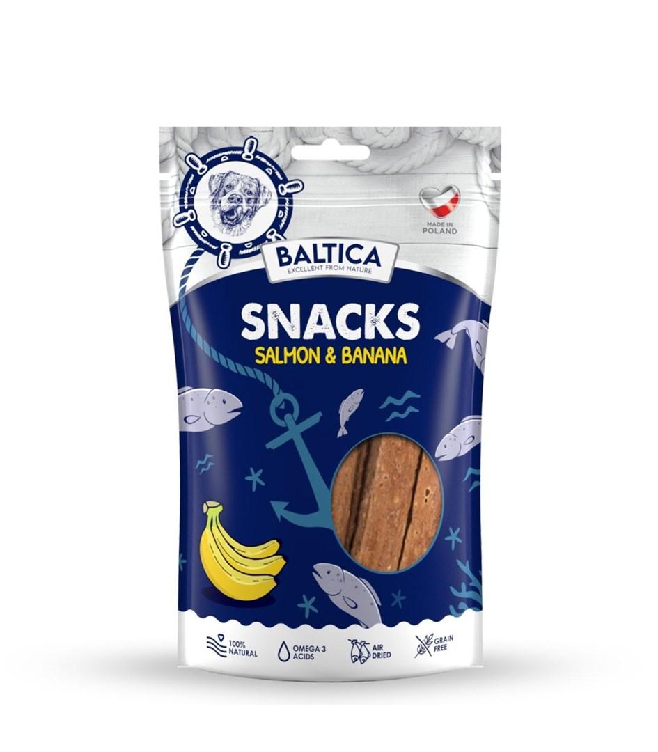 BALTICA hundesnacks – laks og banan 80 g billede
