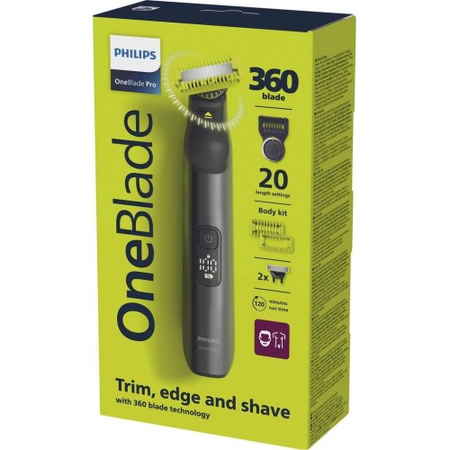 Philips OneBlade Pro 360 QP6552/15 - ansigt og krop trimmer/barbermaskine