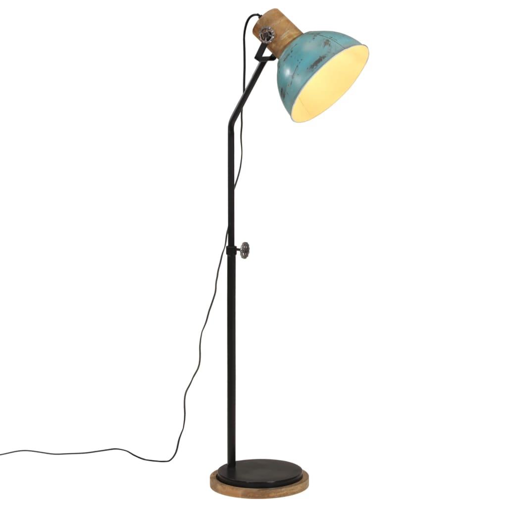 Gulvlampe 25 W 30x30x100-150 cm E27 rustik blå billede