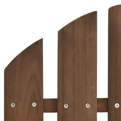 2-personers Adirondack-havestol massivt grantræ brun