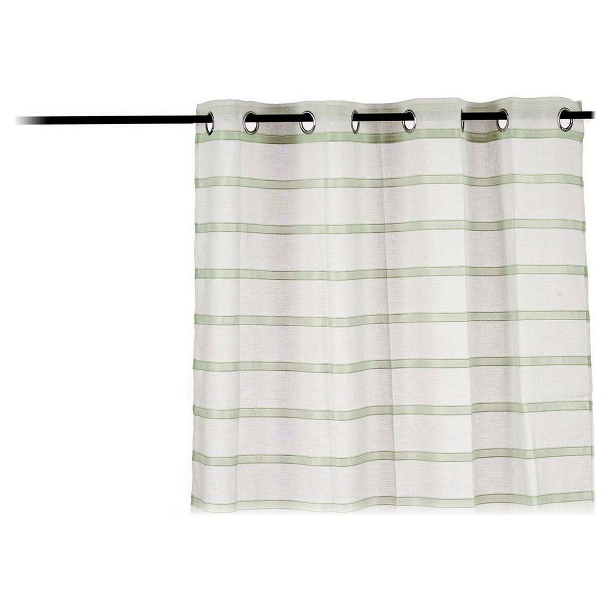 Gardin med striber - grøn, 140 × 260 cm, polyester billede