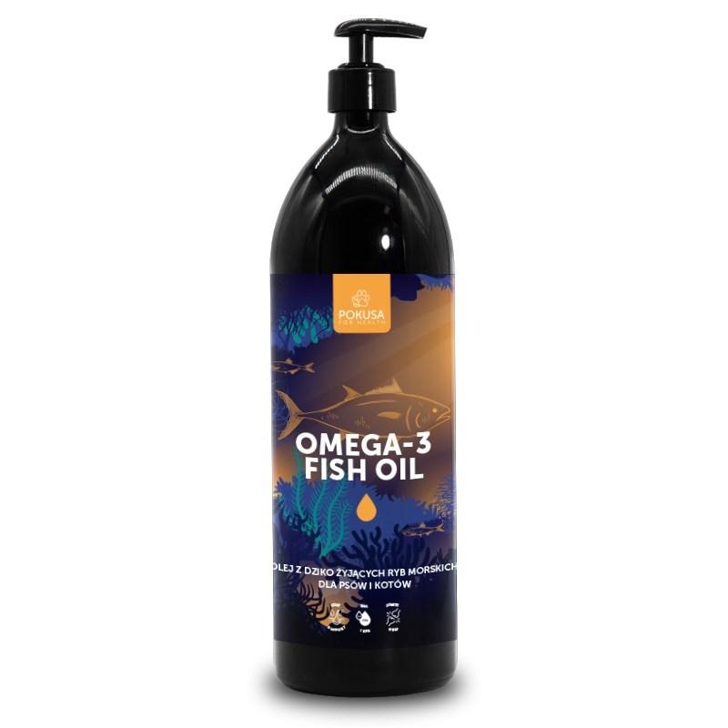 POKUSA Omega-3 fiskeolie til hunde og katte – 250 ml billede