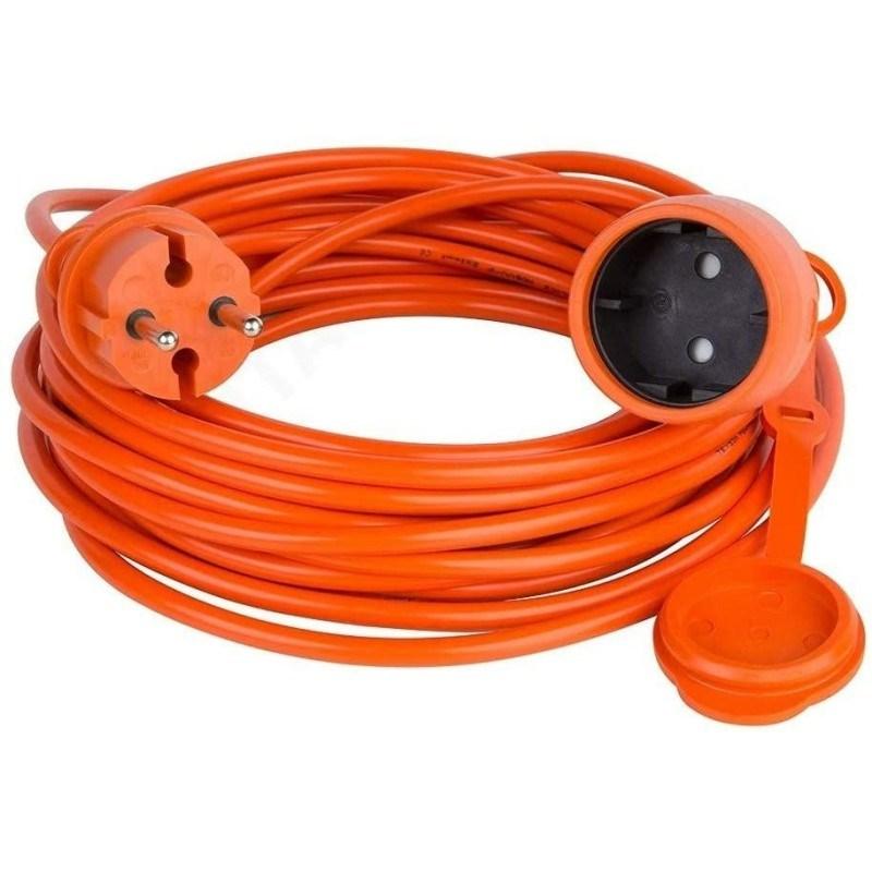 VERTEX PZO10M3x2.5POM forlængerledning 10 m - orange, IP44, type E billede
