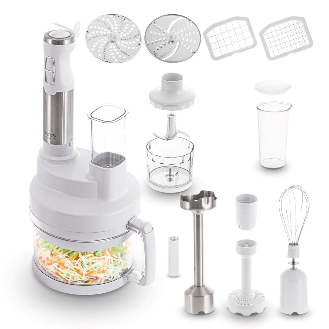 Adler Camry CR 4623 stavblender sæt 1.600 W – hvid/sølv billede