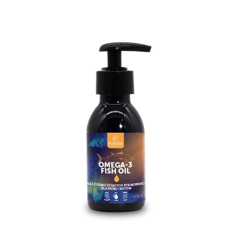 POKUSA Omega-3 fiskeolie til hunde og katte – 100 ml billede