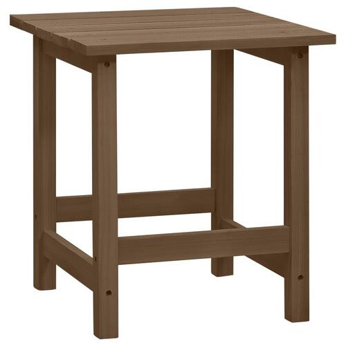 Adirondack-havestol med bord massivt grantræ brun