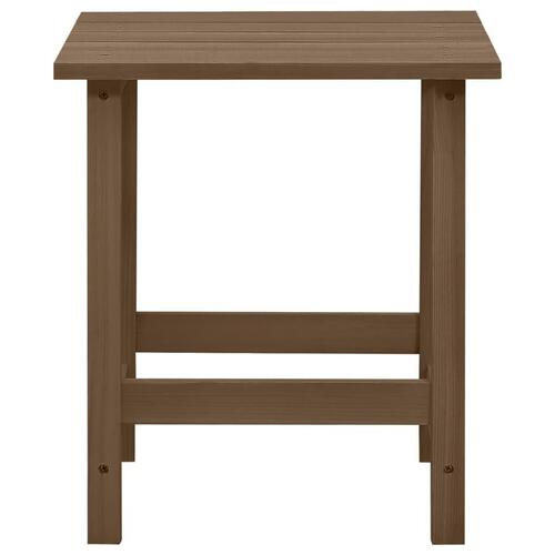 Adirondack-havestol med bord massivt grantræ brun