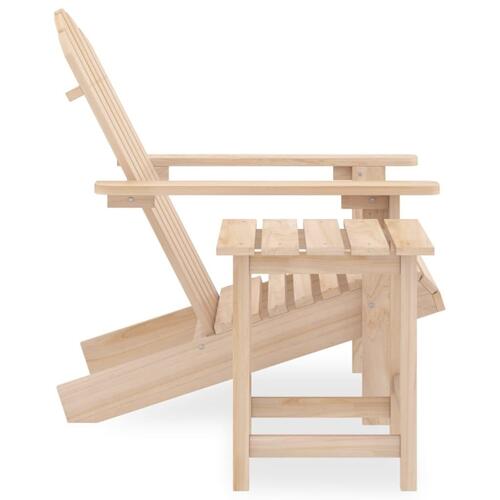 Adirondack-havestol med bord massivt grantræ