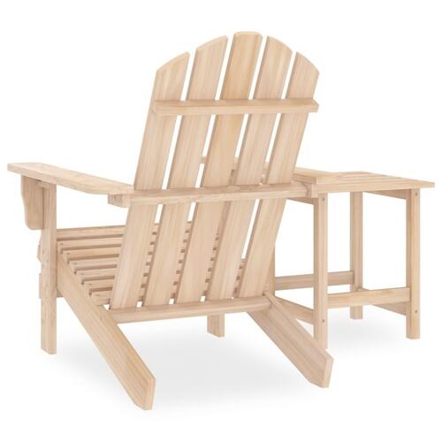 Adirondack-havestol med bord massivt grantræ