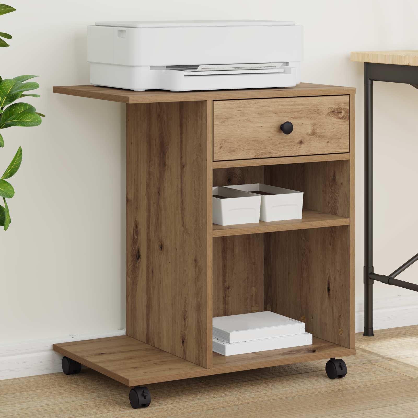 Printerstand Artisan eg 60 x 40 x 68.5 cm Konstrueret træ billede